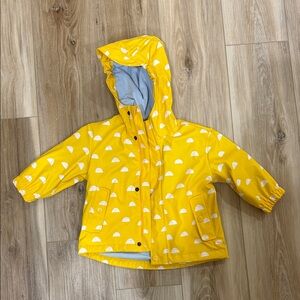 Snapper Rock Yellow Raincoat with Fun Pattern